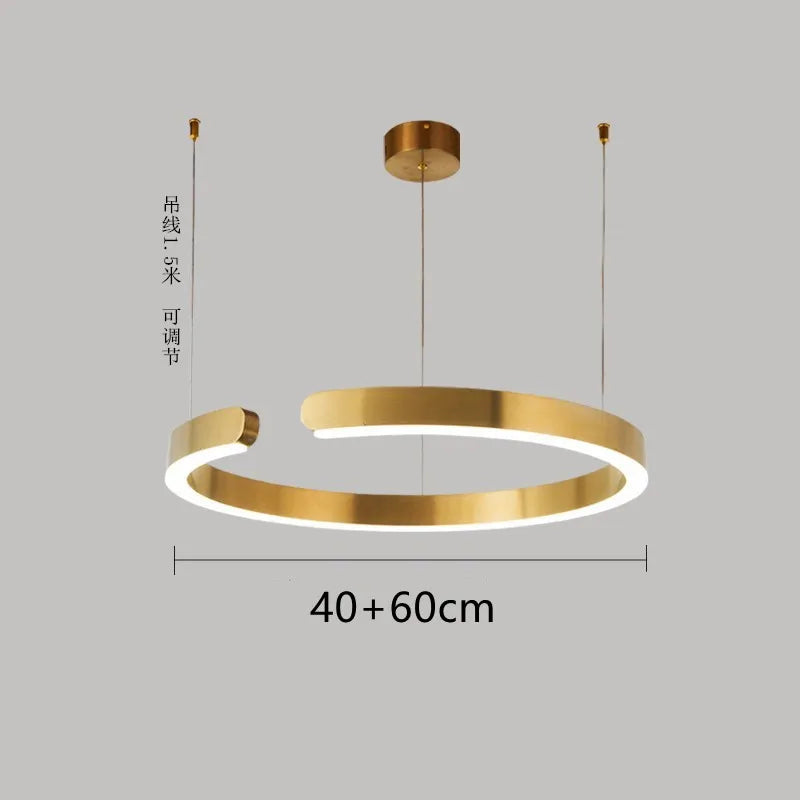 Nordic Ring LED Pendant Lamp Dimmable