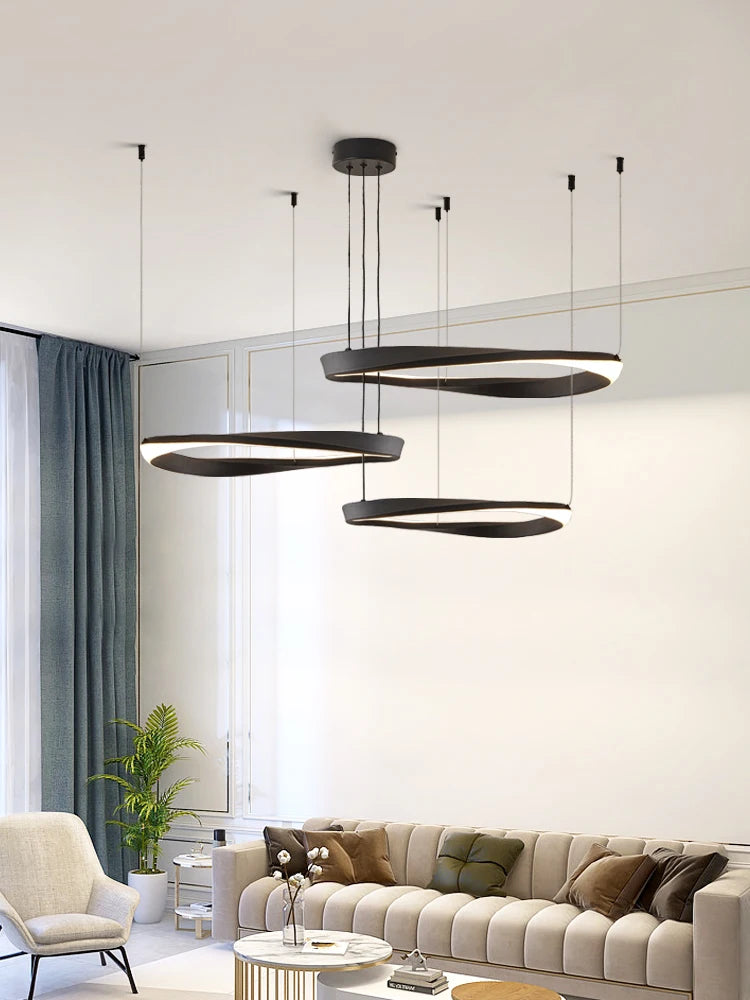 Living Room Chandelier Nordic pendant lamp Modern Dining room Chandelier  Ring Lamp Bedroom Restaurant Lamps LED Ceiling lights