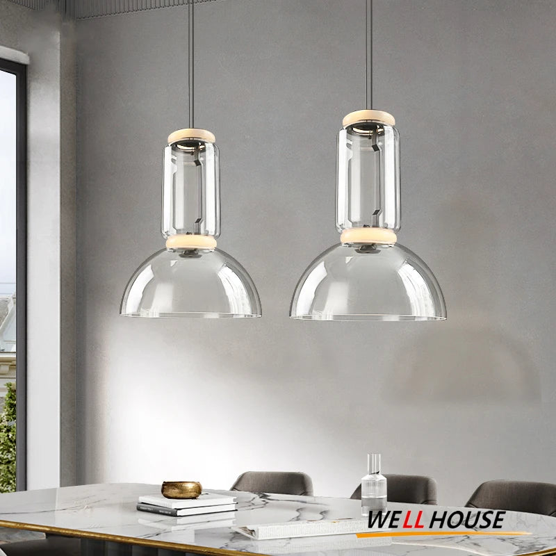 Modern LED Glass Pendant Lamp