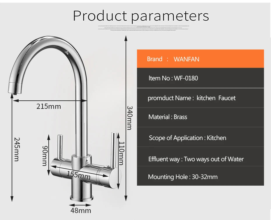 Water Filter Taps Kitchen Faucet Mixer Kitchen Taps Mixer Sink Faucets Water Purifier Tap Kitchen Mixer Filter Tap 866101