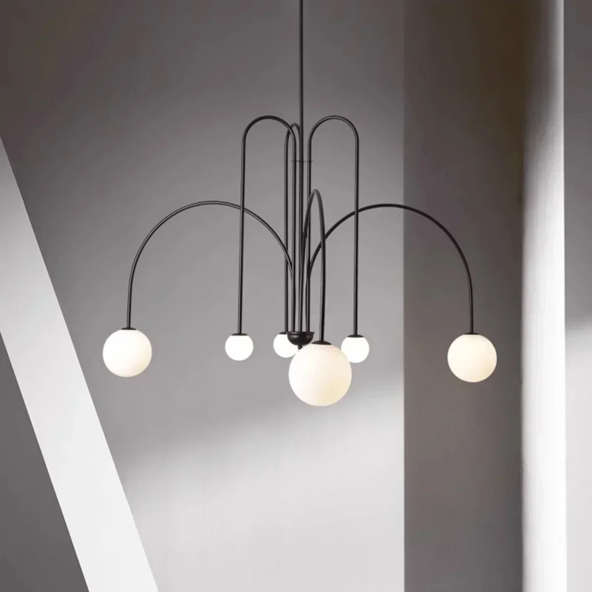 Nordic Retro LED Iron Ceiling Chandelier