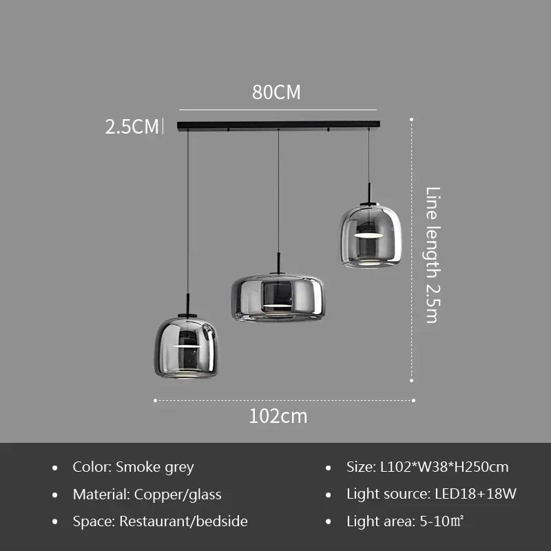 Nordic LED Glass Pendant Lights