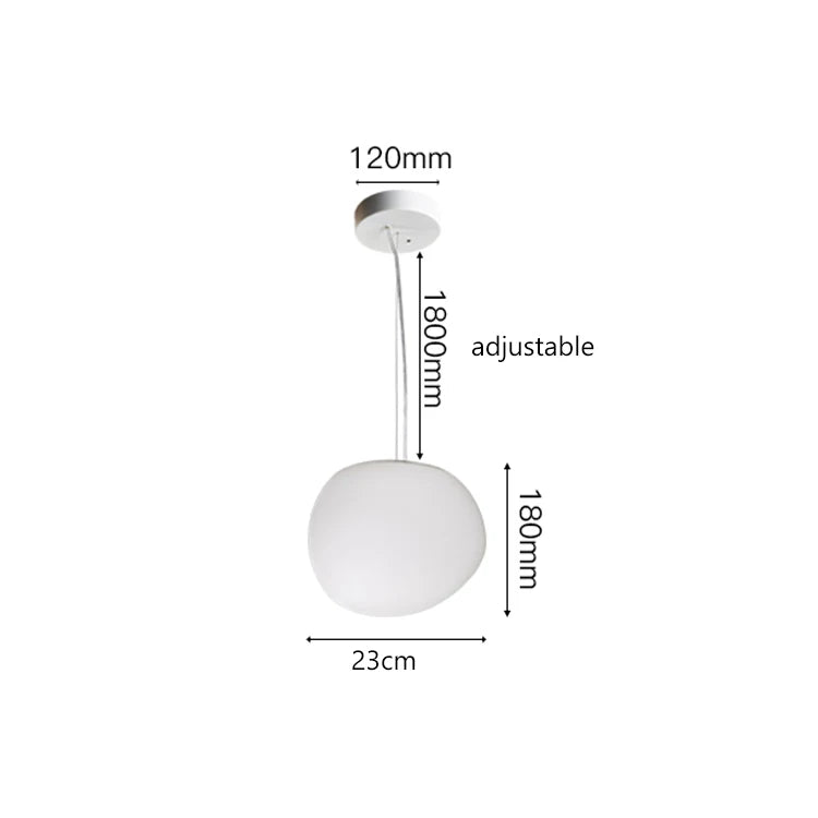 Cobblestone Glass Pendant Suspension Light