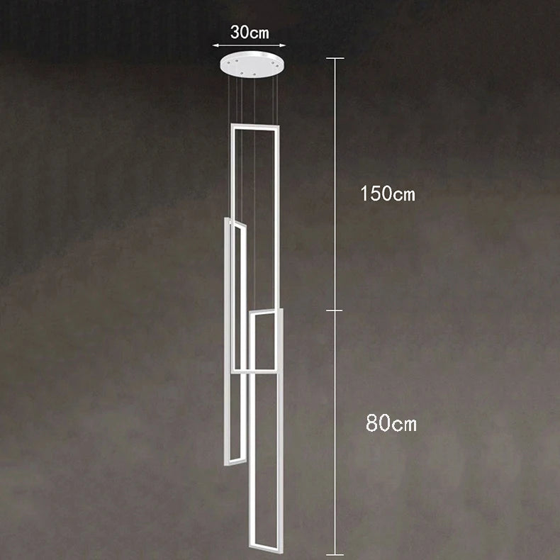 Modern Stair chandelier Nordic light luxury simple Ceiling lamps hanging light led chandeliers for the living room indoor light