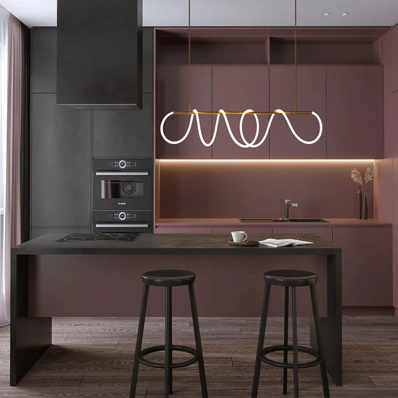 LED Long Strip Designer Light 200CM Chandelier