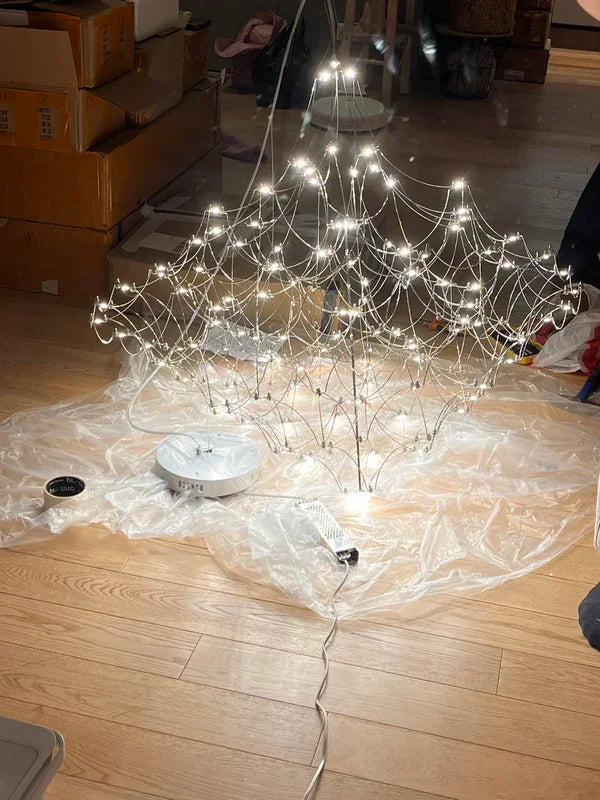 New Light Cube Gypsy Firefly Crystal Chandelier Advanced Sense Empty Living Room Light