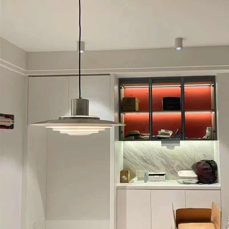 Danish Multi-Layer Flying Saucer Pendant Light