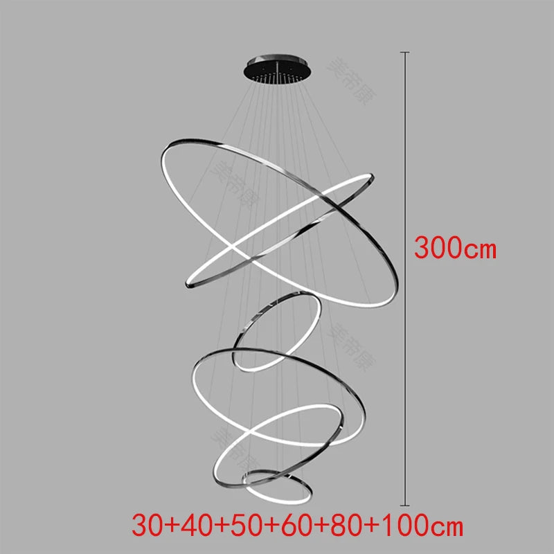 Nordic Stainless Steel Chandelier