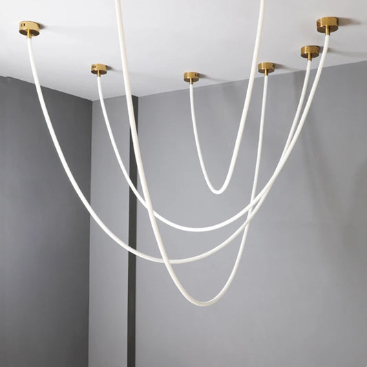 Minimal Line Designer Silicone LED Pendant Lamp