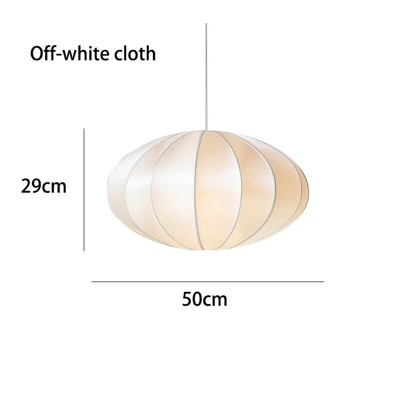 Vintage Danish Pendant Lamp rustic fabric E27 Colth Hanging Light for Living Room dining room Bedroom