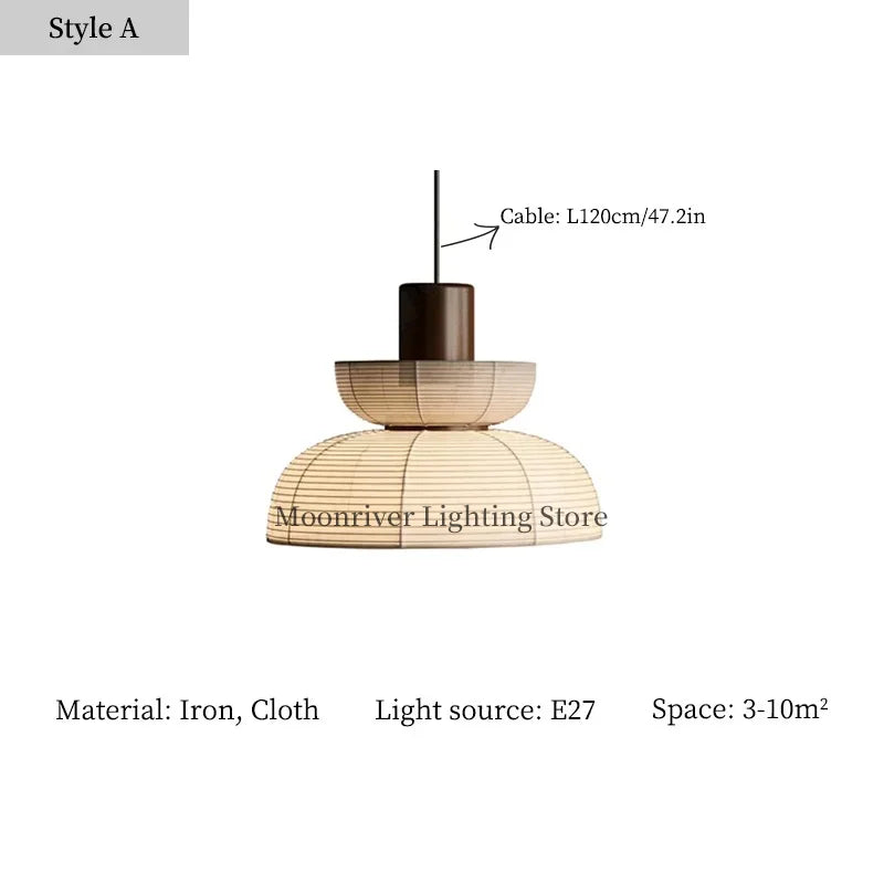 Wabi-Sabi Japanese Style Homestay Ceiling Lamp