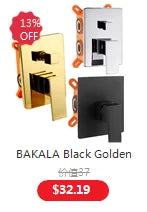 BAKALA Water Drop Hang Ceiling Faucet Bathroom Basin Bathtub Tap Solid Brass  Hot Cold Water Sink Mixer Tub Hardware