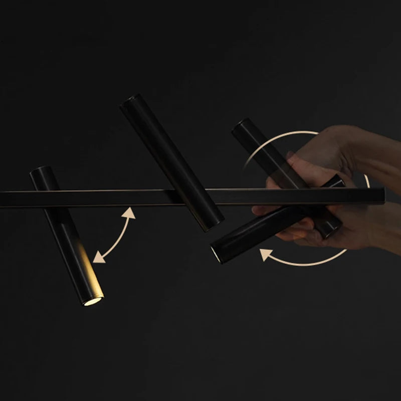 Modern Black Linear LED Lights