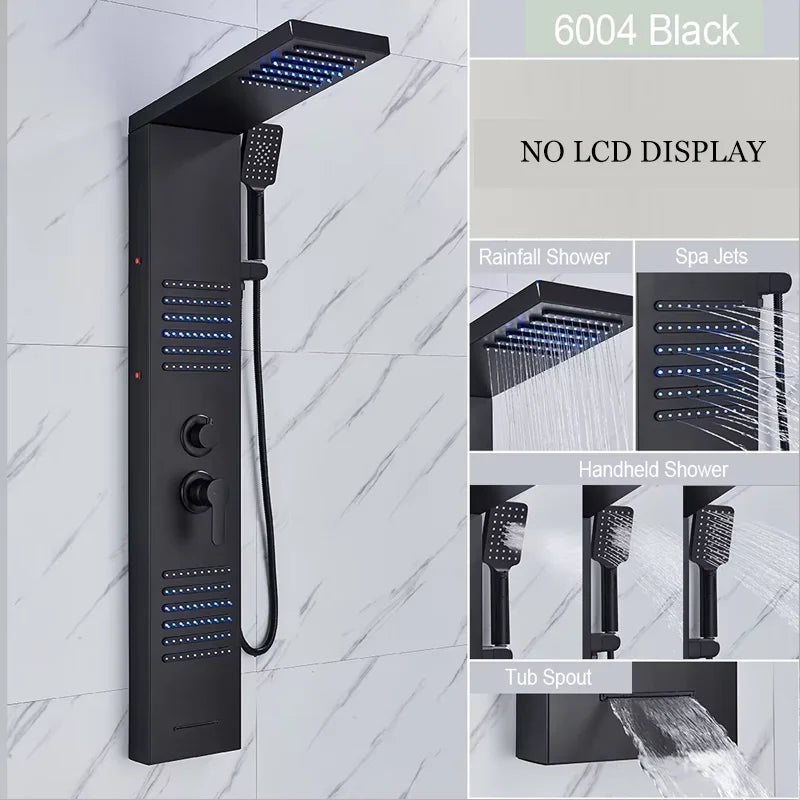 Bathroom Shower Panel LED Light Bathroom Faucet
