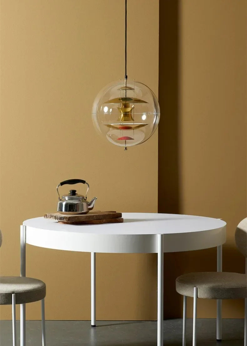 Danish Personality Spherical Planet Lamp Creative Nordic Cafe Tea Restaurant Bar Designer Chandelier