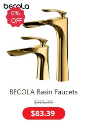 Becola Basin Sink Bathroom Faucet Deck Mounted Hot Cold Water Basin Mixer Taps Brush Golden Matte Black Lavatory Sink Tap Crane