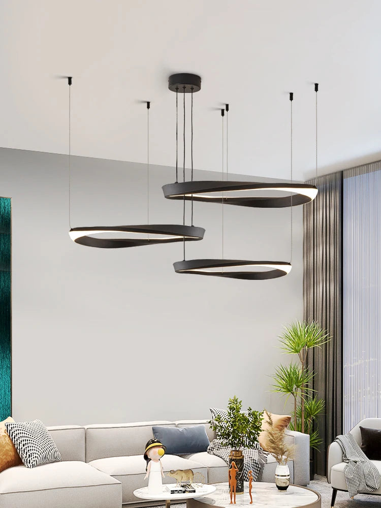 Living Room Chandelier Nordic pendant lamp Modern Dining room Chandelier  Ring Lamp Bedroom Restaurant Lamps LED Ceiling lights