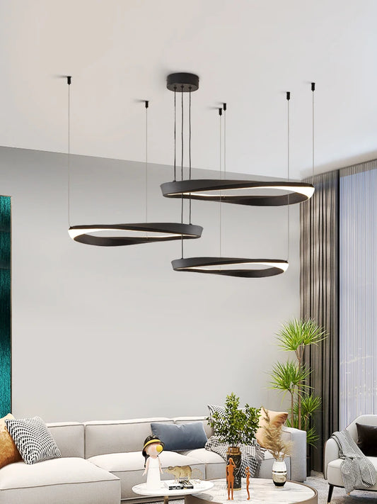 Living Room Chandelier Nordic pendant lamp Modern Dining room Chandelier  Ring Lamp Bedroom Restaurant Lamps LED Ceiling lights