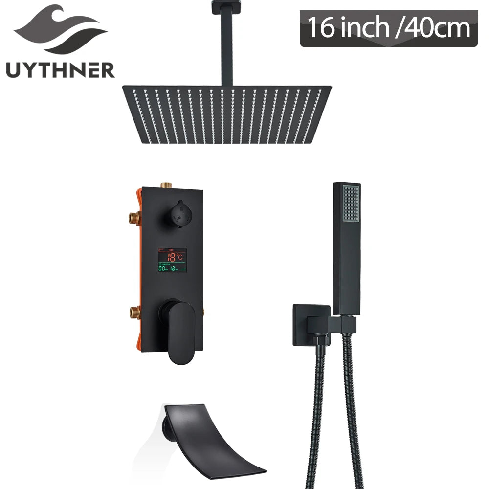 Promotion Shower Faucet Floor Mounted Bathtub Faucet Wall Bath Shower Set Ship From Brazil / EU /CA/MX Warehouse