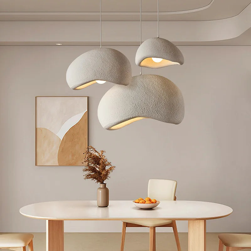 Wabi Sabi LED Pendant Lights for Living Dining Room Bedroom Restaurant Loft Decor Hanging Chandelier Art Suspension Luminaire