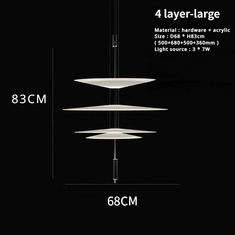 Modern Saucer Style Chandeliers