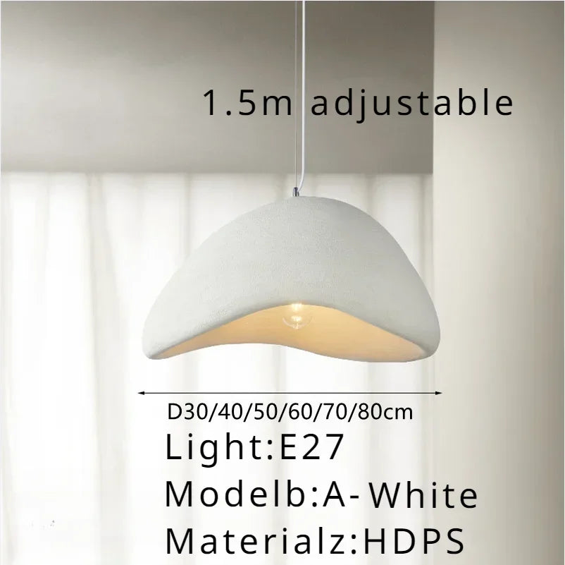 Modern minimalist E27 chandelier dining room living room chandelier bedroom bar designer B&B Japanese style wabi-sabi chandelier
