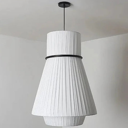 Folie pendant lamp for dining room fabric hanging lamp white pleated Restaurant Lamps Japanese Cafe bar table Decorative Lamp