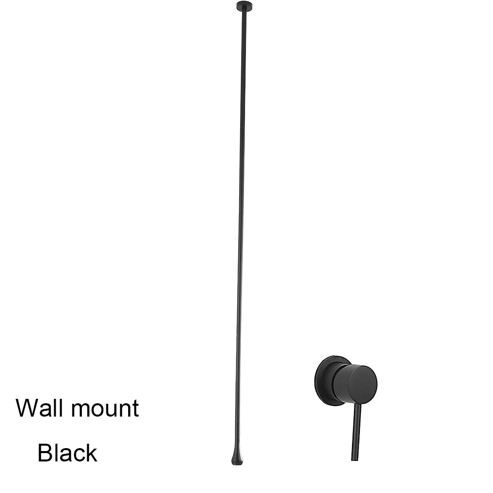 BAKALA Water Drop Hang Ceiling Faucet Bathroom Basin Bathtub Tap Solid Brass  Hot Cold Water Sink Mixer Tub Hardware