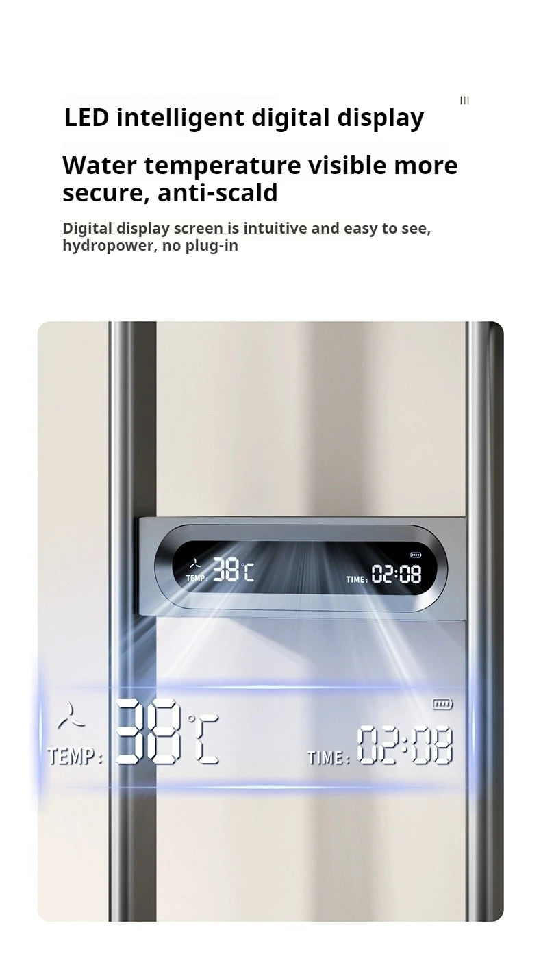 Smart Shower Set with Digital Display LED Atmosphere Light
