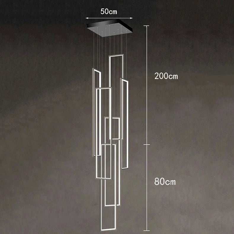 Modern Stair chandelier Nordic light luxury simple Ceiling lamps hanging light led chandeliers for the living room indoor light