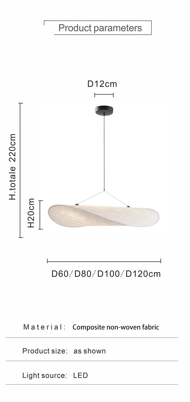 Modern LED Silk Pendant Lamp Nordic Creative Ceiling Pendant Restaurant Living Room Lighting Home Decoration Fabric Pendant Lamp