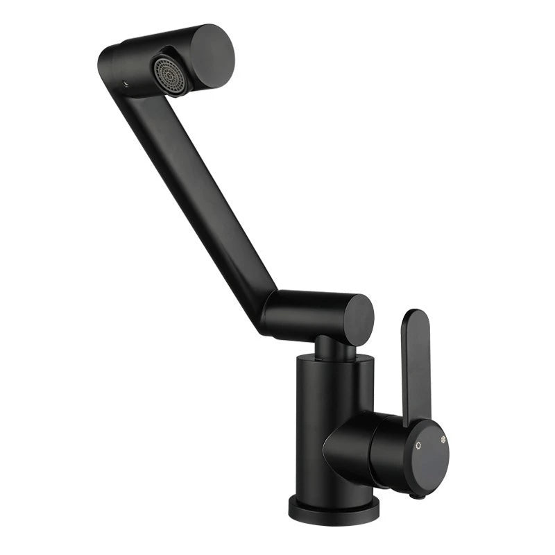 Bathroom Folding Faucet 360 Degree Rotation Single Handle Folding Faucet Taps Camping Cold and Hot Mixer Water Stainless Steel