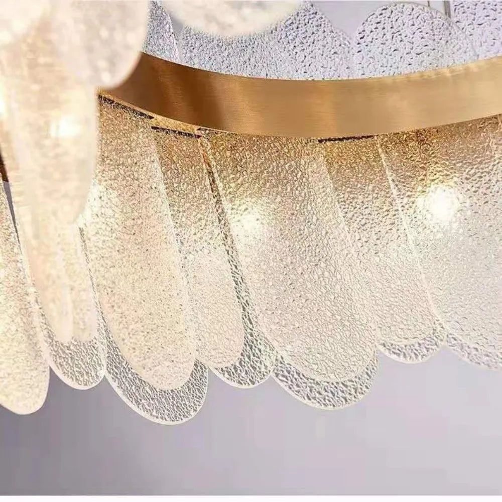 Nordic Smoke Grey Glass Chandelier