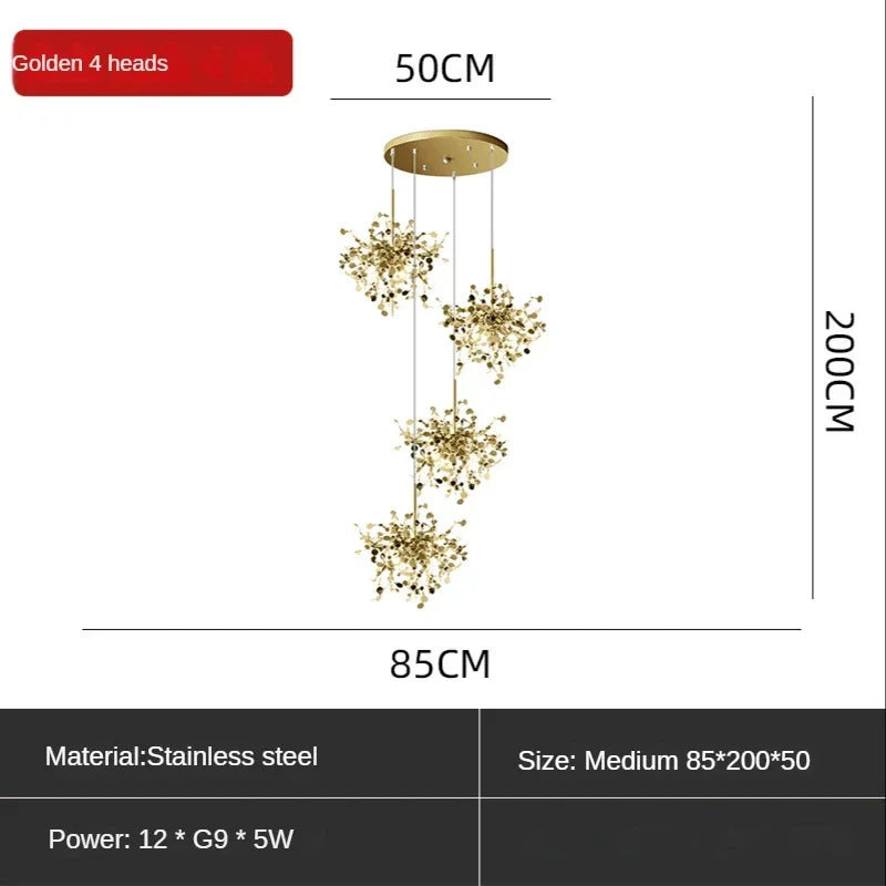Italy Industrial Suspension Design Chandelier
