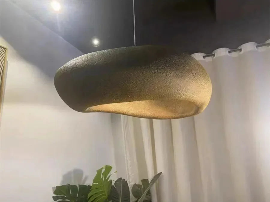 Japanese Wabi-sabi Style Living Room Chandeliers Dining Room Bar Lights Nordic Designr Curve Pendant Lights LED Home Decoration