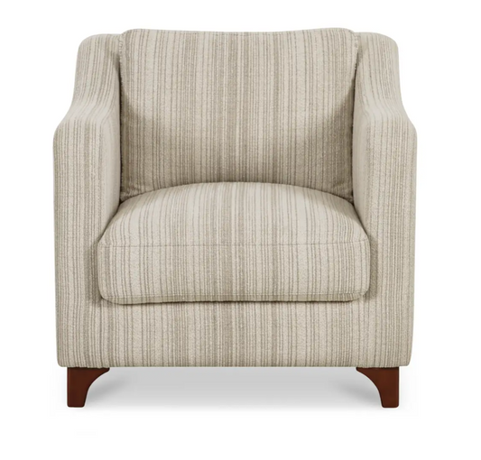 Hewitt Accent Chair Beige Stripe