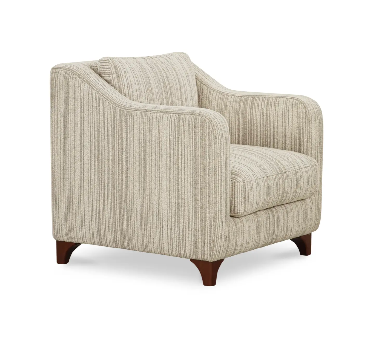 Hewitt Accent Chair Beige Stripe