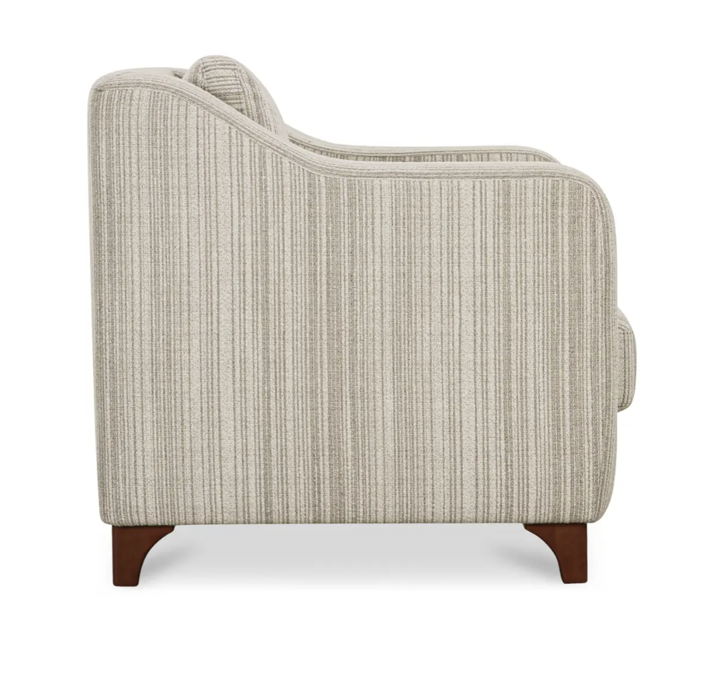 Hewitt Accent Chair Beige Stripe