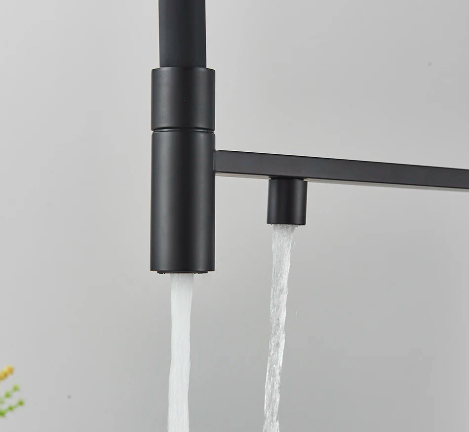 Kitchen Water Filter Faucet Dual Spout Pure Drinking Water Mixer Tap Rotation Water Purification Feature Taps Kitchen Crane