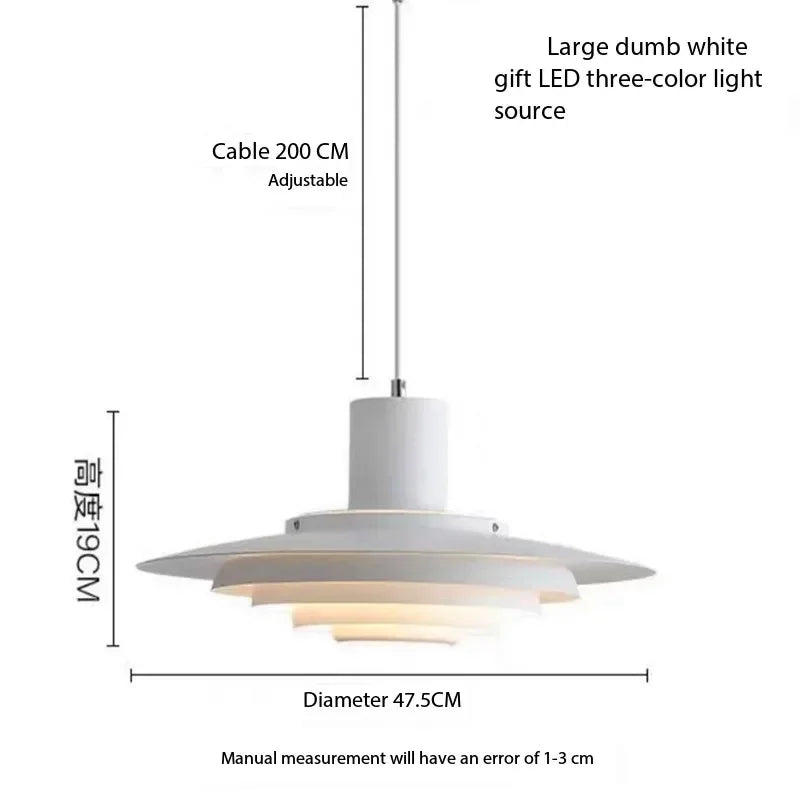 Danish Multi-Layer Flying Saucer Pendant Light