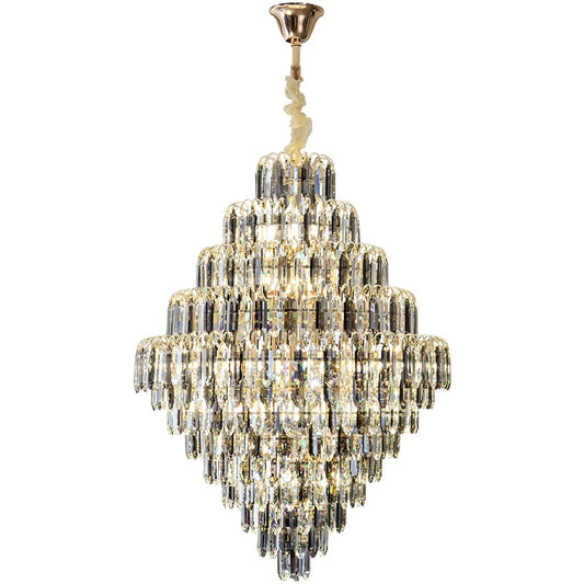 Designer LED Tiered Light Luxury Chandelier