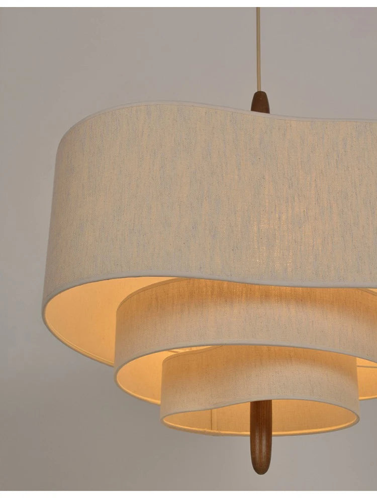 Wabi Sabi Led Ceiling Chandelier Japan Cloth Ceiling Lamp Living Room Kitchen Island Pendant Lights Home Decorations Lustre