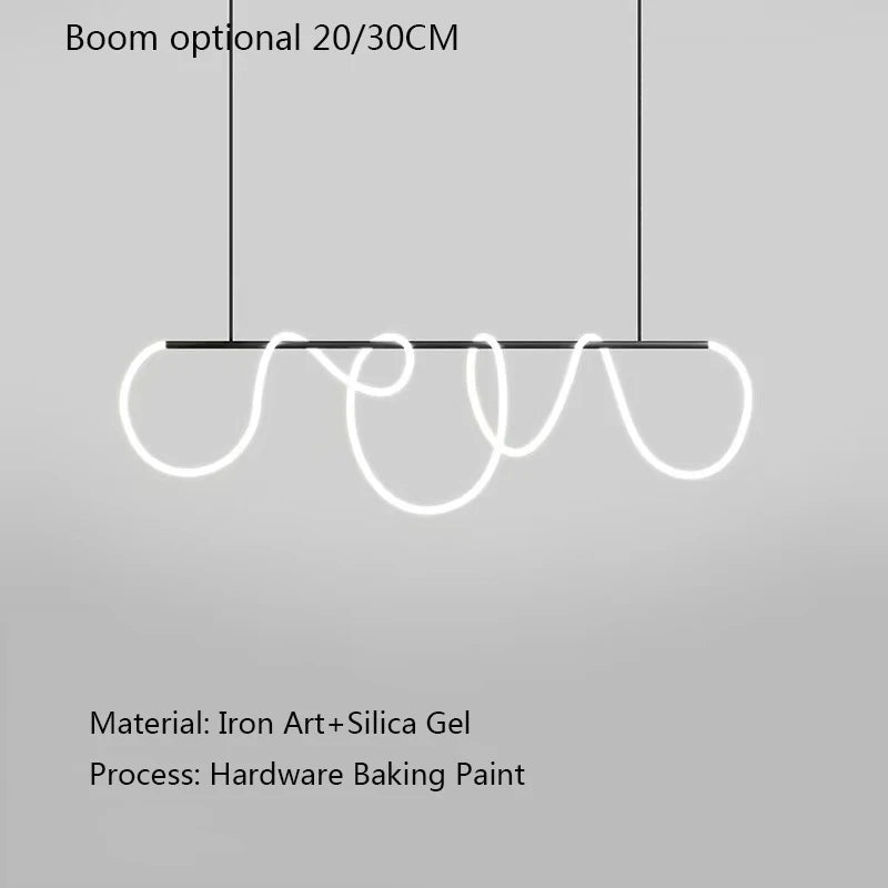 LED Long Strip Designer Light 200CM Chandelier