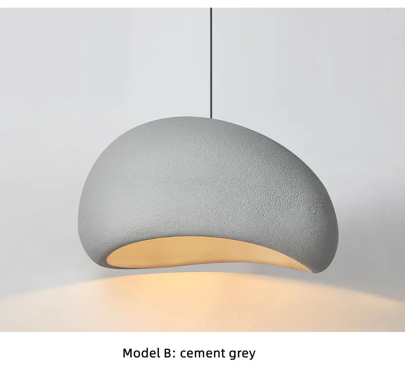 Wabi Sabi LED Pendant Lights for Living Dining Room Bedroom Restaurant Loft Decor Hanging Chandelier Art Suspension Luminaire