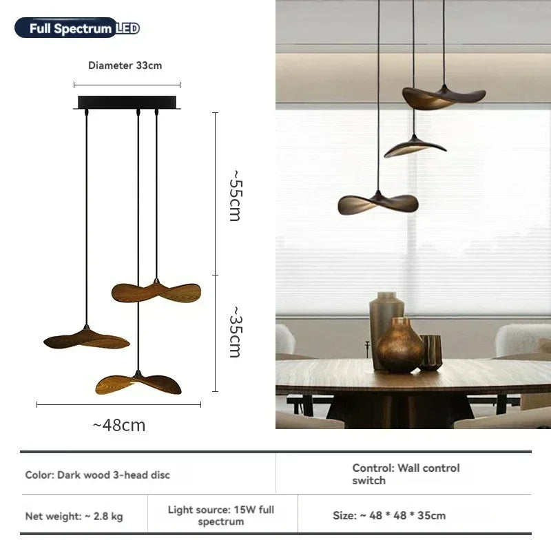 Designer Chinese Log Craft Chandelier