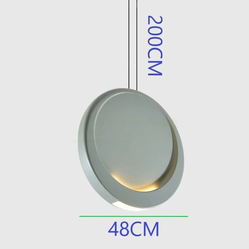 Scandinavian chandelier Dining room Coffee Shop Bar Kitchen Island Chandelier minimalist Moon lamp Crescent pendant lamp