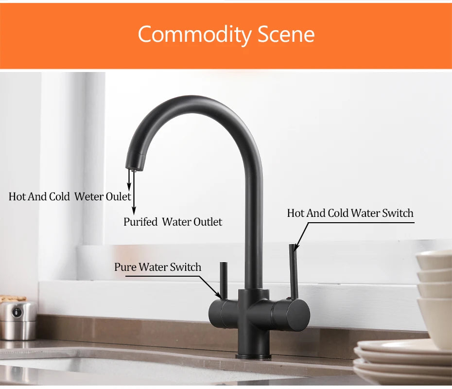 Water Filter Taps Kitchen Faucet Mixer Kitchen Taps Mixer Sink Faucets Water Purifier Tap Kitchen Mixer Filter Tap 866101