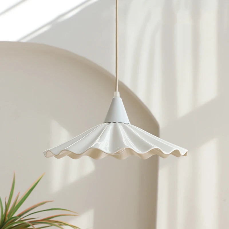 30cm Japanese Style White Ceramic LED Pendant Lights