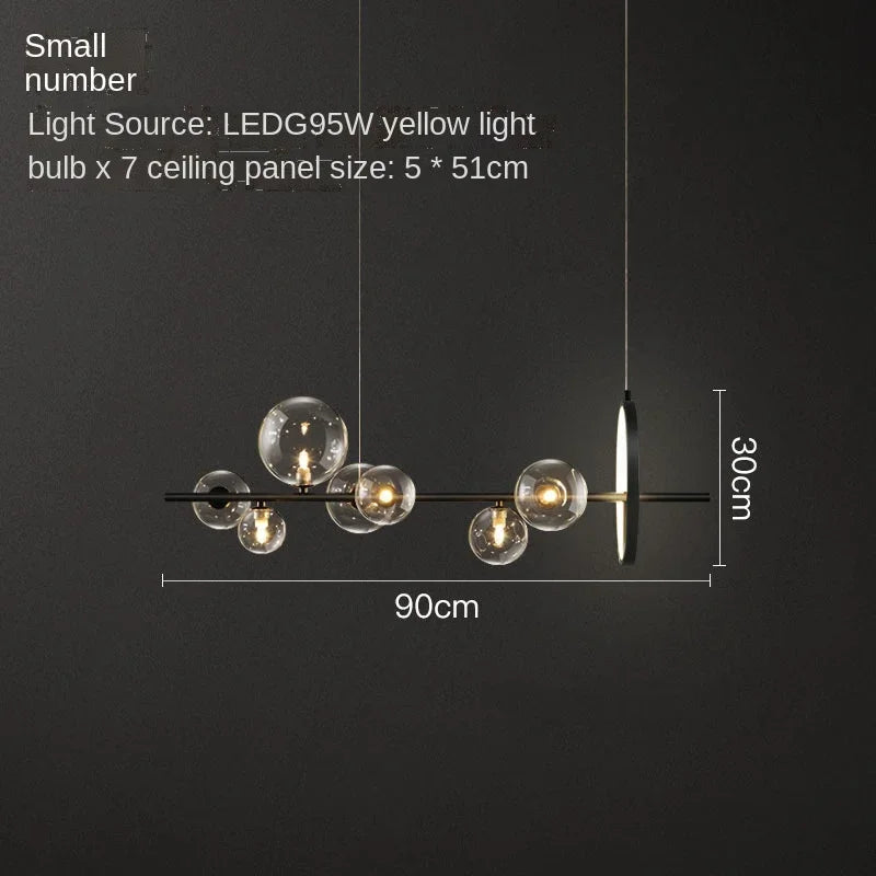 Modern Glass Ball Led Pendant Lights