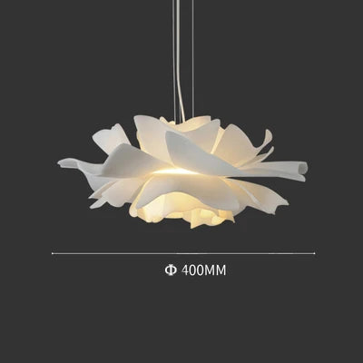 Nordic modern living room dining room simple white romantic flower chandelier girls' room creative bedroom chandelier